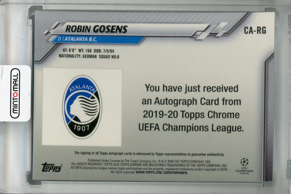 ミントモール MINT 浦和店 2019 20 Topps Chrome UEFA Champions League Atalanta