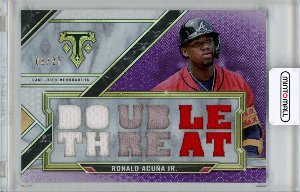 Mint Topps Triple Threads Ronald Acuna Jr Triple