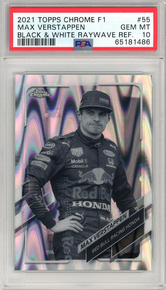 Mint Topps Chrome Formula Max Verstappen Black