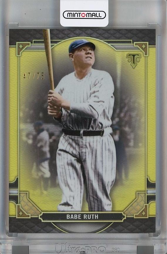 Mint Topps Triple Threads Babe Ruth Citrine