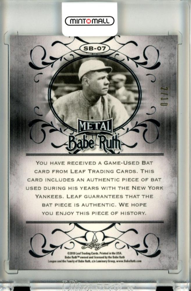 ミントモール MINT 立川店 2019 Leaf Metal Babe Ruth Collection Baseball Babe