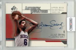 2003-04 UPPER DECK BASKETBALL Julius Erving AUTHENTIC SIGNATURES