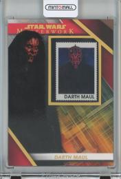 2022 Topps Star Wars Masterwork  Darth Maul Commemorative Stamp Relics/Red 13/25