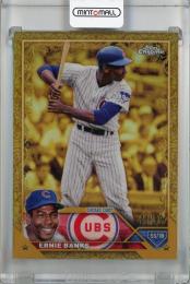 2023 Topps Gilded Collection Chicago Cubs Ernie Banks Base #47 21/99