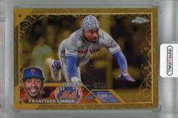 2023 Topps Gilded Collection New York Mets Francisco Lindor Base #12 31/99