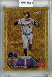 2023 Topps Gilded Collection Minnesota Twins Carlos Correa Wave Gold Etch #6(パラレル版) 48/75