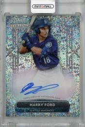 2022 Bowman Sterling Seattle Mariners Harry Ford Prospect Autographs Speckle #PA-HF(パラレル版) 43/99