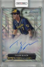 2022 Bowman Sterling Milwaukee Brewers Tyler Black Prospect Autographs Wave #PA-TB(パラレル版) 019/125