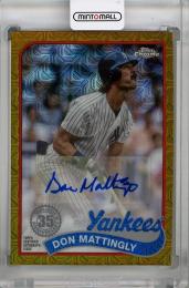 2024 Topps Series 1  Don Mattingly 89 Topps Silver Pack Chrome Autographs Gold Refractors #T89C7 50/50