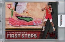 2023-24 Panini Court Kings  Scoot Henderson First Steps Ruby RC #3 085/149