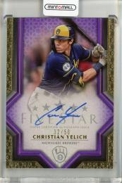 2023 Topps Five Star Milwaukee Brewers Christian Yelich Autographs Purple 32/50