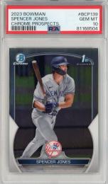 2023 Bowman Chrome New York Yankees Spencer Jones 1st Bowman PSA 10