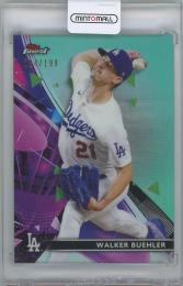 2021 TOPPS Finest Aqua Refractors #91 / WALKER BUEHLER(Los Angeles Dodgers) 【034/199】