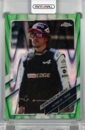 Mint Topps Chrome Formula Fernando Alonso Green