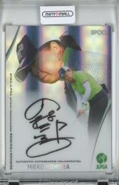 2023 EPOCH JLPGA OFFICIAL TRADING CARDS ROOKIES & WINNERS  乃村 三枝子 ホロスペクトラオートグラフカード 2/10