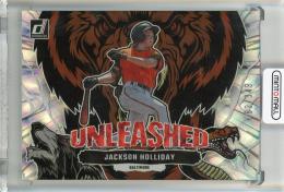 2023 Panini Donruss Baseball Baltimore Orioles Jackson Holliday Unleashed Silver 182/349