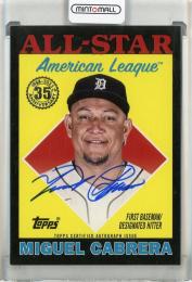 2023 Topps Update Detroit Tigers Miguel Cabrera 1988 Topps Baseball All-Star Autographs Black 10/50