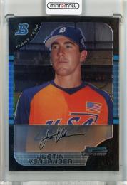 2005 Bowman Draft Picks & Prospects Detroit Tigers Justin Verlander Base