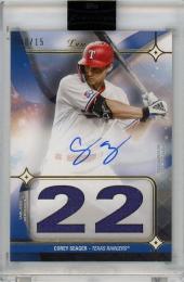 2023 Topps Luminaries  Corey Seager Hit Kings Autograph Relics #HKARCS 08/15