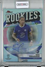 2022-23 Topps Finest UEFA Club Competitions Soccer  Enzo Fernandez Finest Rookies Autographs/RC 226/500