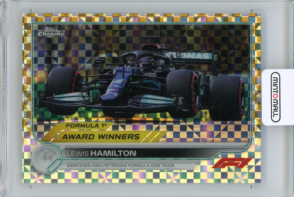 Mint Topps Chrome Formula Gold Checker Flag