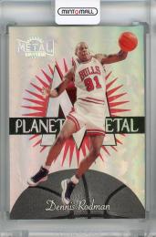 1997-98 Metal Universe Chicago Bulls Dennis Rodman Planet Metal #10