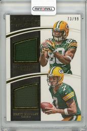 2015 PANINI Immaculate Collection  TY Montgomery & Brett Hundley Player Worn Materials 73/99