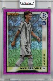 2022-23 Topps Merlin Chrome UEFA Club Competitions Juventus Matias Soule Pink Mojo #80 (パラレル版) RC(ROOKIE YEAR!) 167/275