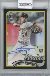 2024 TOPPS '89 Topps Autographs Black / QUINN PRIESTER(Pittsburgh Pirates) 【110/199】