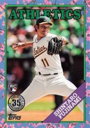 2023 Topps Japan Edition #88B-7 Shintaro Fujinami インサートカード 1988 Topps Cherry Tree RC