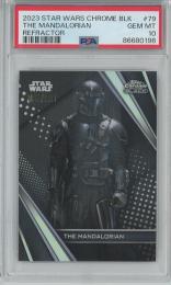 2023 Topps Chrome Black Star Wars  The Mandalorian Base/Refractor/#79 55/199 【PSA10】