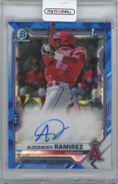 2021 BOWMAN Chrome Sapphire Prospect Autographs / ALEXANDER RAMIREZ(Los Angeles Angels)