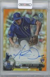 2017 BOWMAN Chrome Rookie Autographs Orange Refractors / HUNTER DOZIER(Kansas City Royals) 【19/25】