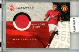 2003 Upper Deck Mancchester United  Kleberson MWS-K Match Worn Shirt