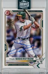 2024 Topps Archives Signature Series Active Player Edition  Tyler Soderstrom Autographs #BD15 33/59