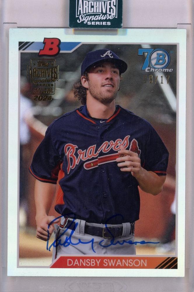 2024 Topps Archives Signature Series Atlanta Braves Dansby Swanson 2017