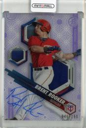 2018 Bowman High Tek Brent Rooker Prospect Autographs Purple Diffractors【046/150】 Minnesota Twins