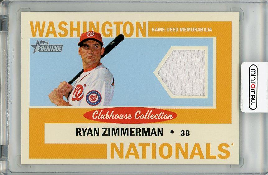 ミントモール MINT 梅田店 2013 TOPPS Heritage Ryan Zimmerman Game Used