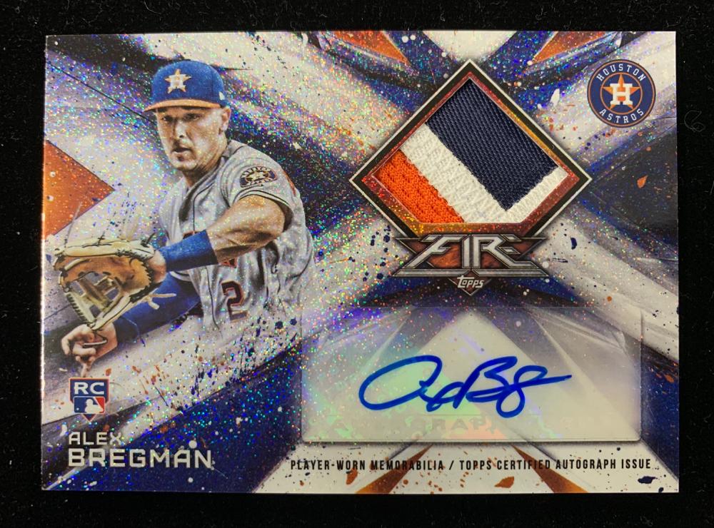 Mint Topps Fire Houston Astros Alex Bregman