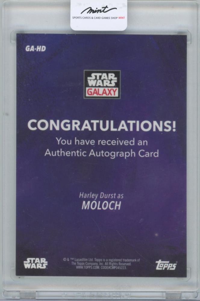 ミントモール MINT 横浜店 2021 TOPPS Star Wars Galaxy Chrome Autographs Green