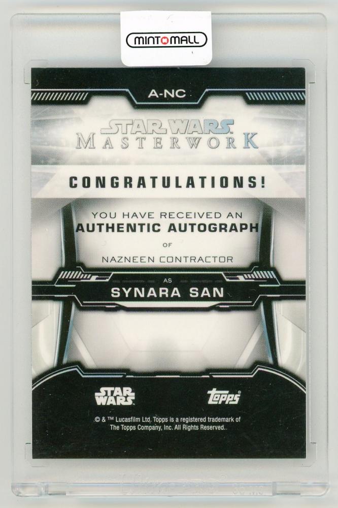 Mint Lab Tokyo Topps Star Wars Masterwork Autograph