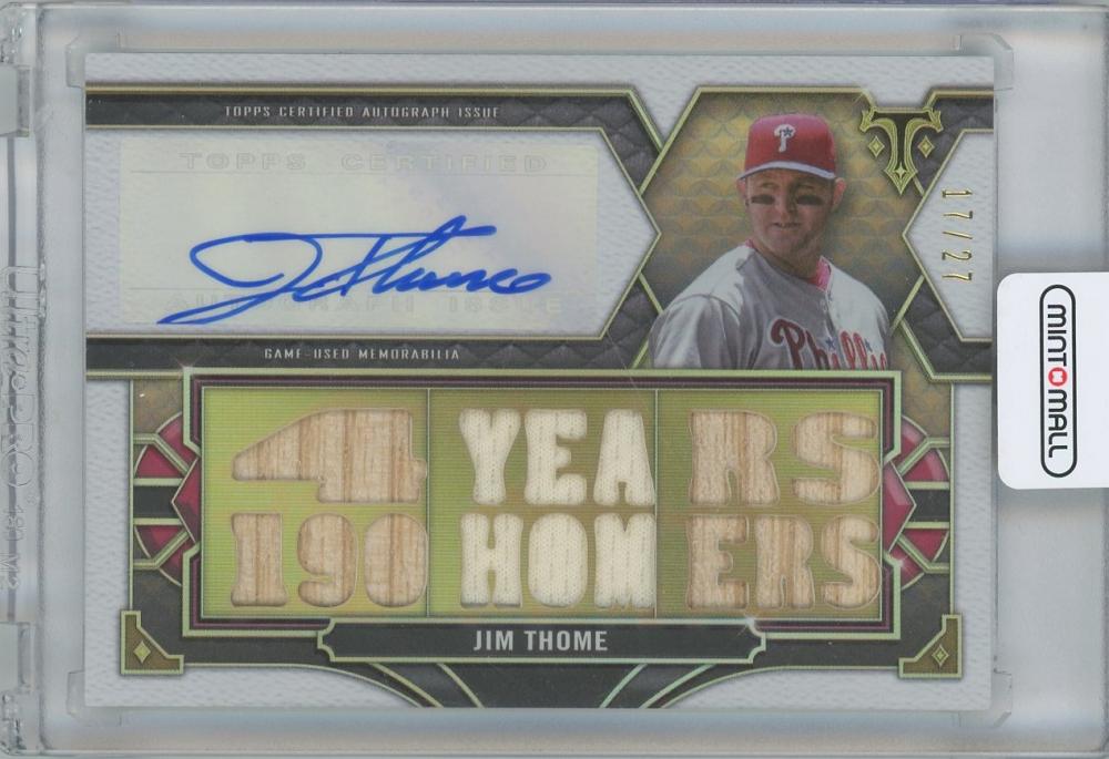 Mint Topps Triple Threads Autograph Relics Jim