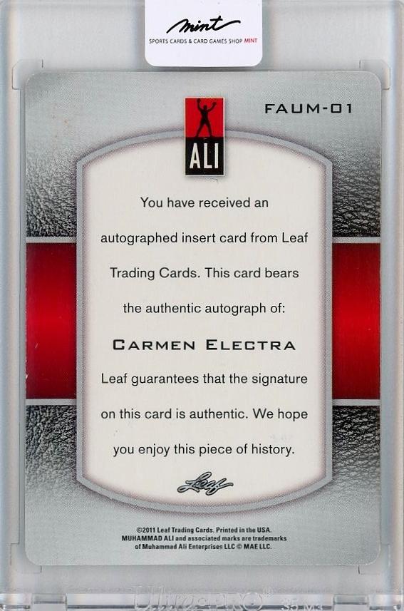 Mint Leaf Muhammad Ali Metal Carmen Electra Fans Of