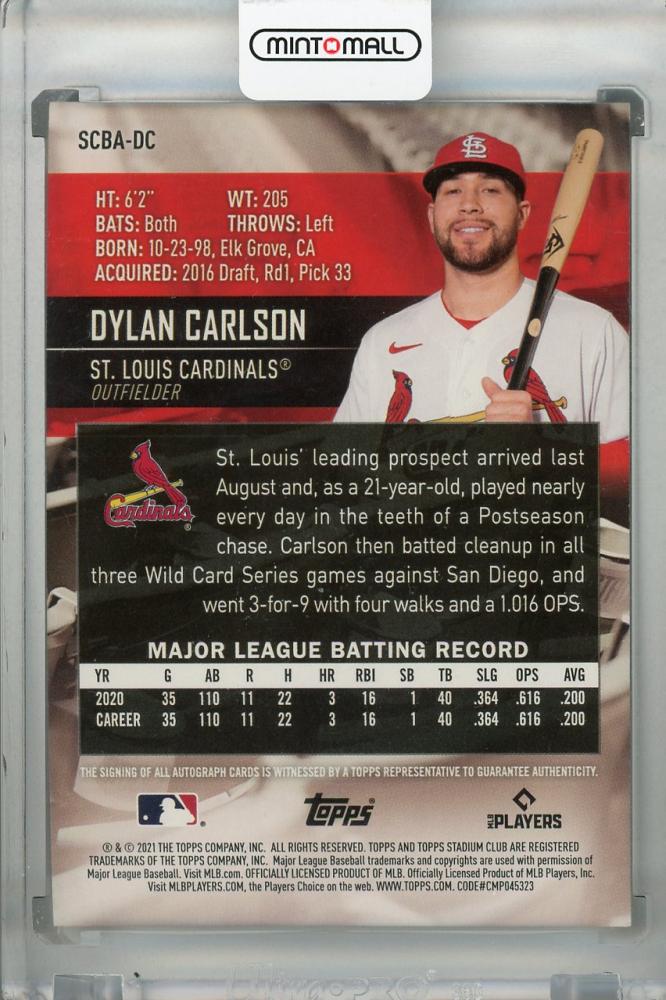 ミントモール MINT 浦和店 2021 Topps Stadium Club St Louis Cardinals Dylan