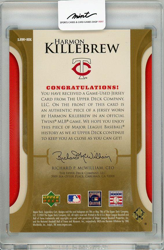 Mint Upper Deck Sp Legendary Cuts Harmon Killebrew