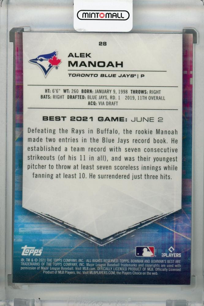 Mint Topps Bowman S Best Toronto Blue Jays Alek