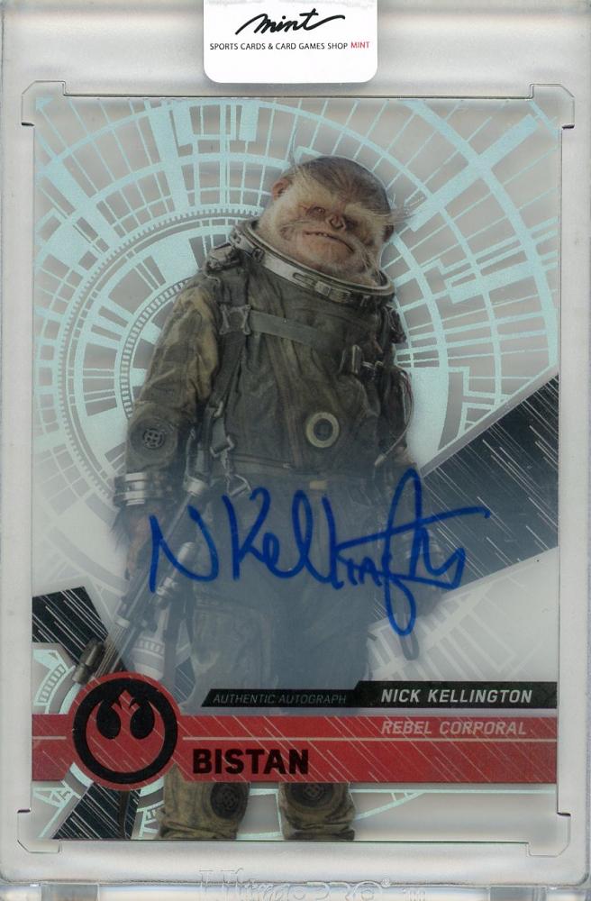 Mint Topps Star Wars High Tek Bistan Autographs