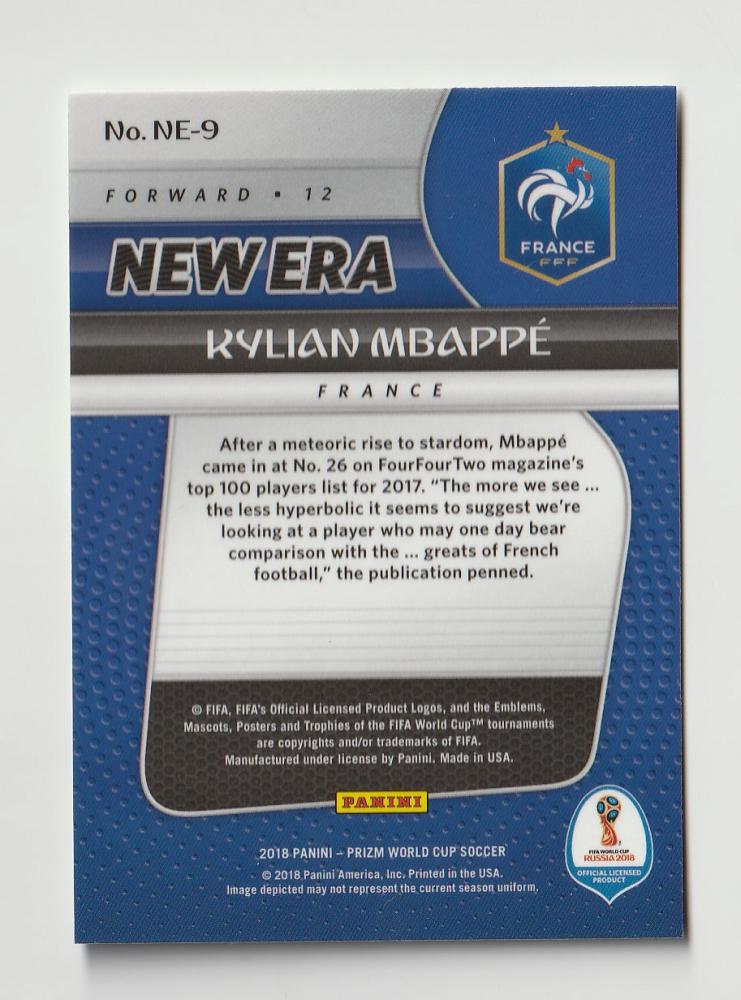 Mint Panini Prizm World Cup New Era Kylian Mbappe