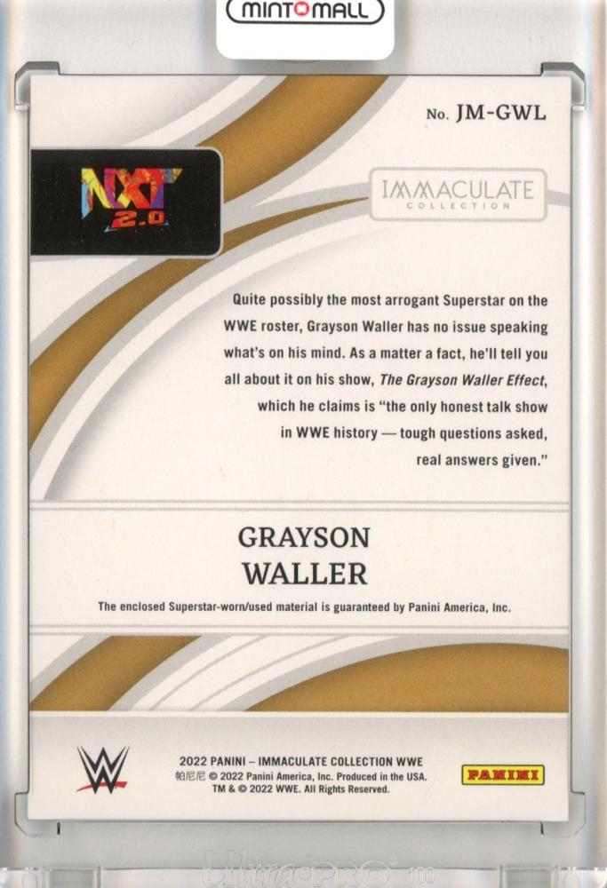 ミントモール MINT 池袋店 2022 Panini Immaculate Collection WWE Grayson