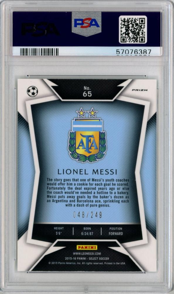 Mint Psa Panini Select Lionel Messi Dark Blue